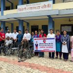 स्वास्थ्य सेवा र समुदायको हितमा मुक्तिनाथ विकास बैंकको अभियान व्हीलचेयर तथा स्वच्छ खानेपानीका सामाग्रीहरु हस्तान्तरण